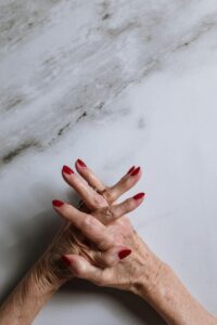 A demonstration of how drug addiction ages your body.