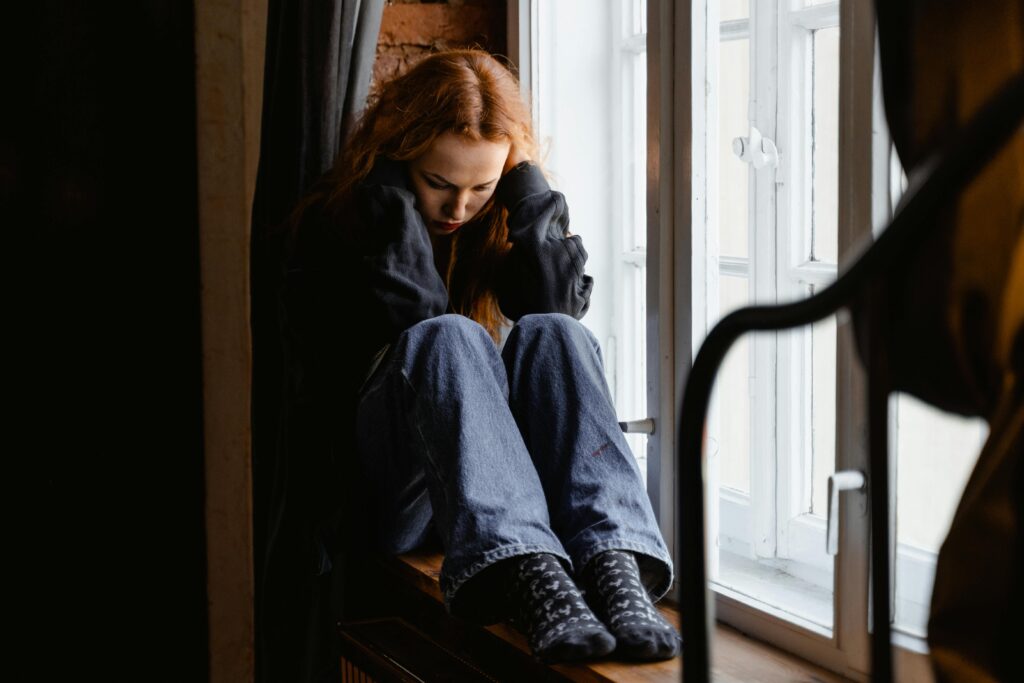 A woman suffering from a cocaine disorder.