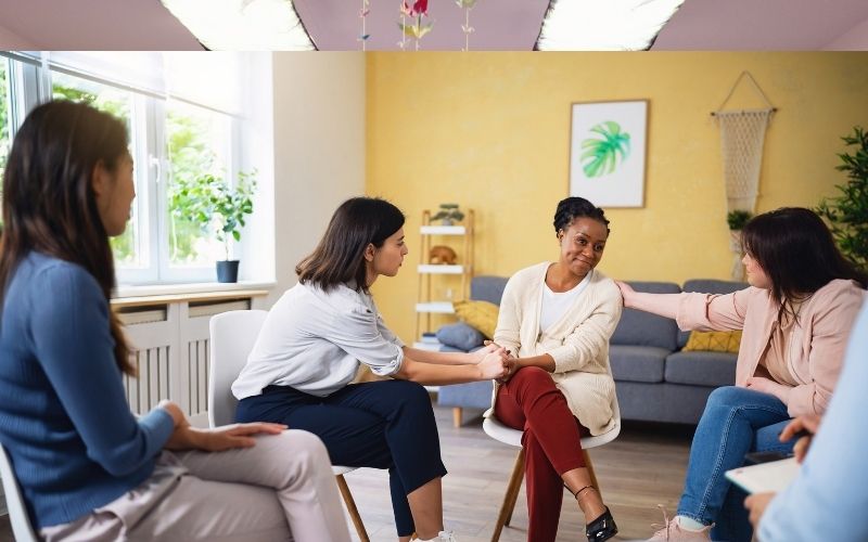 women in Group DBT Therapy